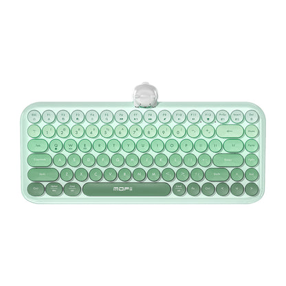 MOFII Hot Sale Compact Mini 84-Keys Keyboards Round Retro Woman Girl Wireless BT Cute Colorful Keyboard